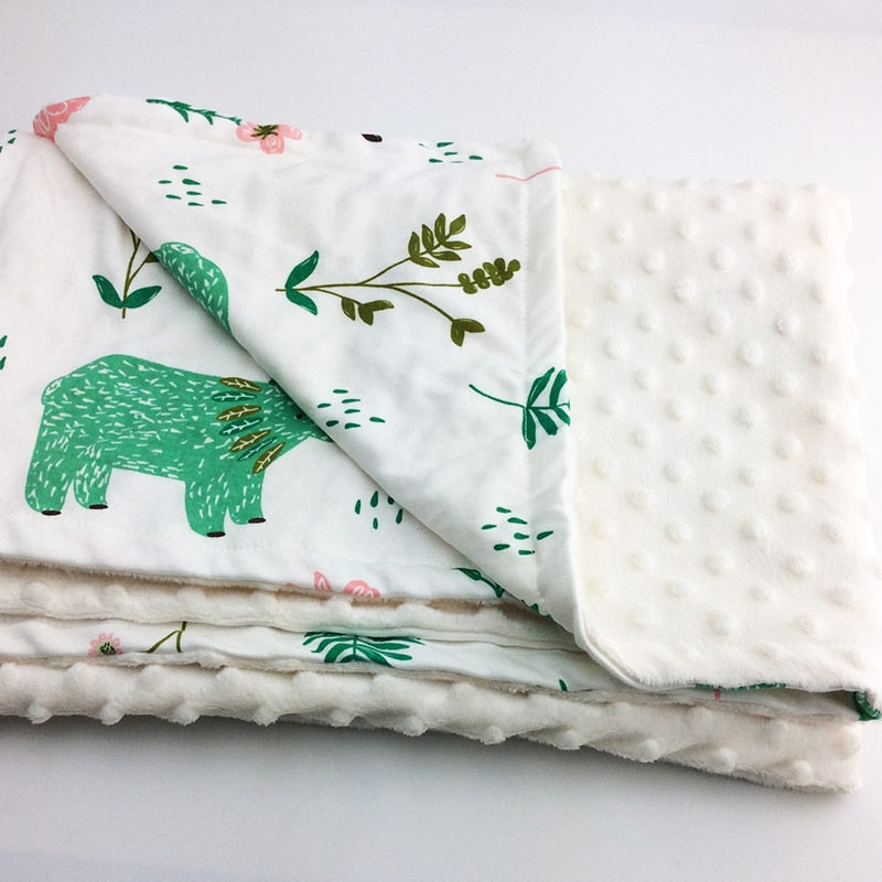 Winter Infant Baby Blanket Cotton