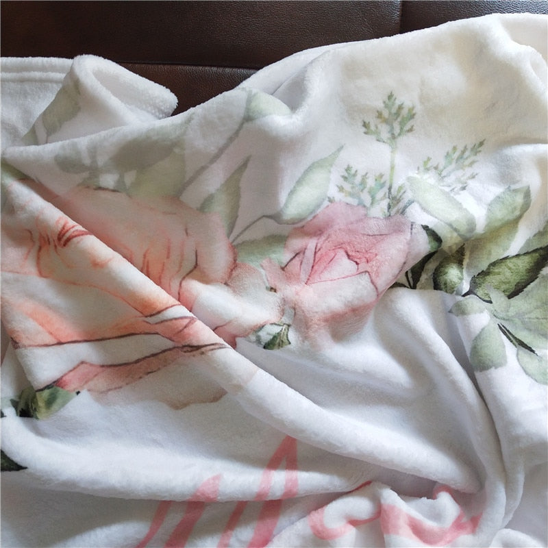 Personalized Baby Blanket Swaddling
