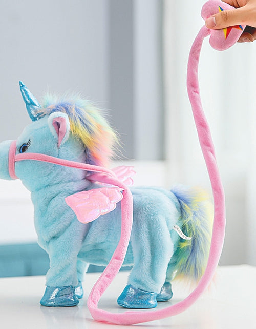 Load image into Gallery viewer, 35cm Funny Electric Walking Unicorn Plush
