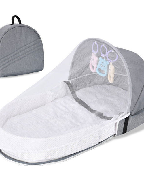 Load image into Gallery viewer, Portable Travel Baby Nest Multi-function Baby Bed Crib with Mosquito Net
