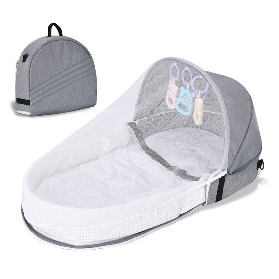 Portable Travel Baby Nest Multi-function Baby Bed Crib with Mosquito Net