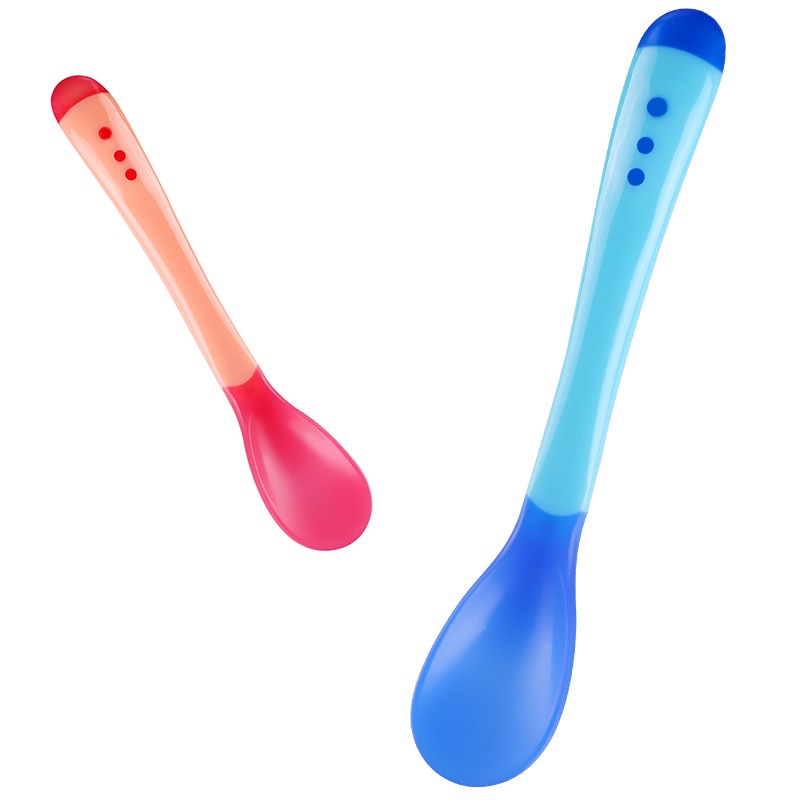 3 colors of temperature sensing spoon