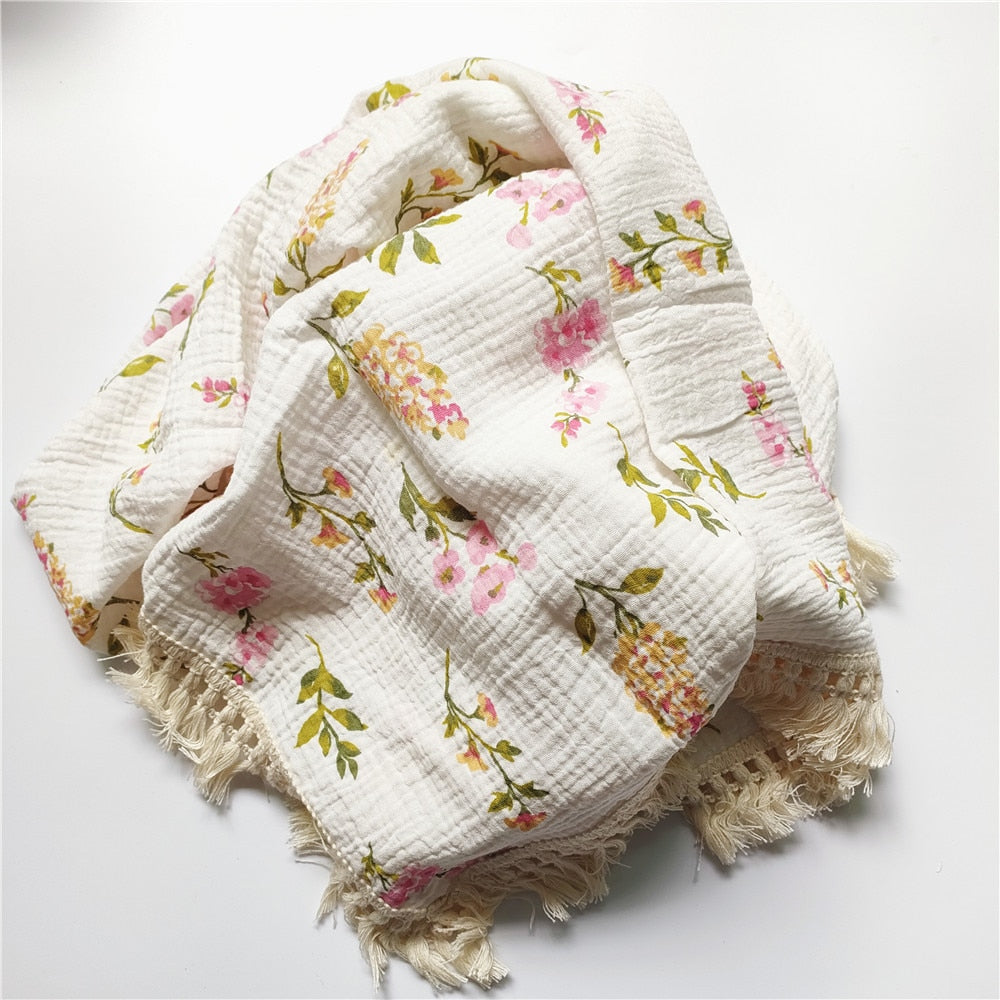 Baby Blankets Newborn Tassel