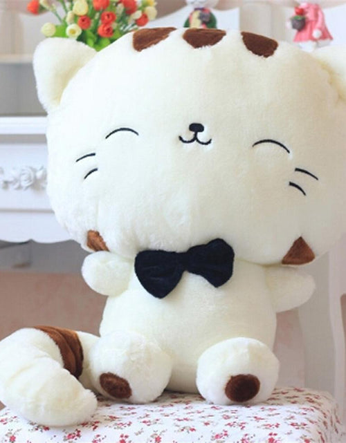 Load image into Gallery viewer, Cute cat animal pillow bow Plush Doll Toy
