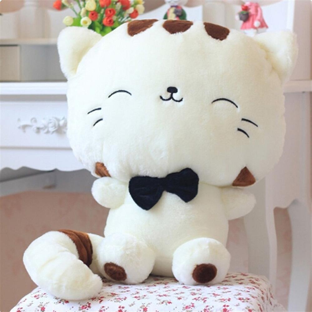 Cute cat animal pillow bow Plush Doll Toy