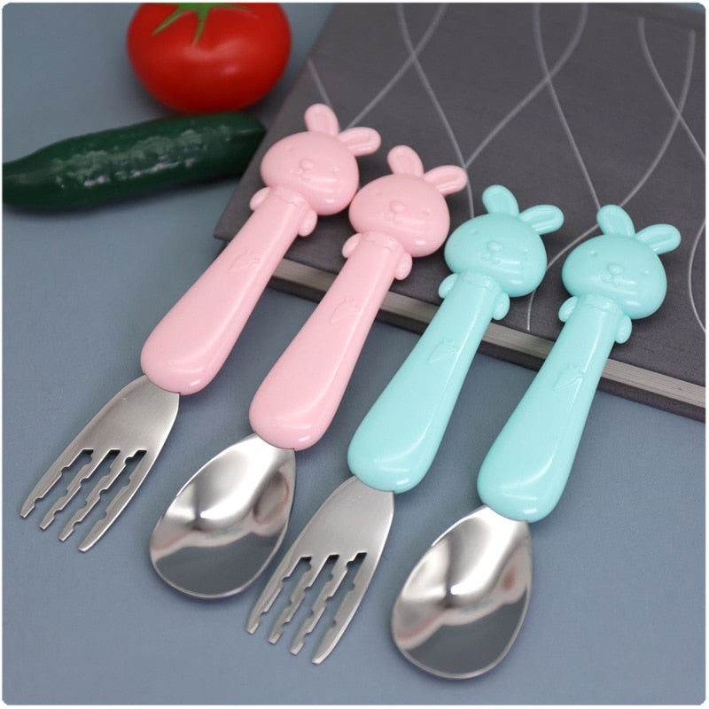 Baby Cartoon Tableware Spoon Fork
