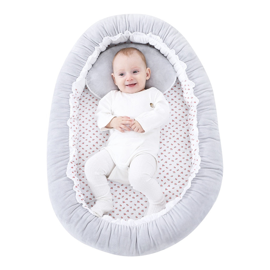 Baby Nest Bed Pillow Portable Crib Travel